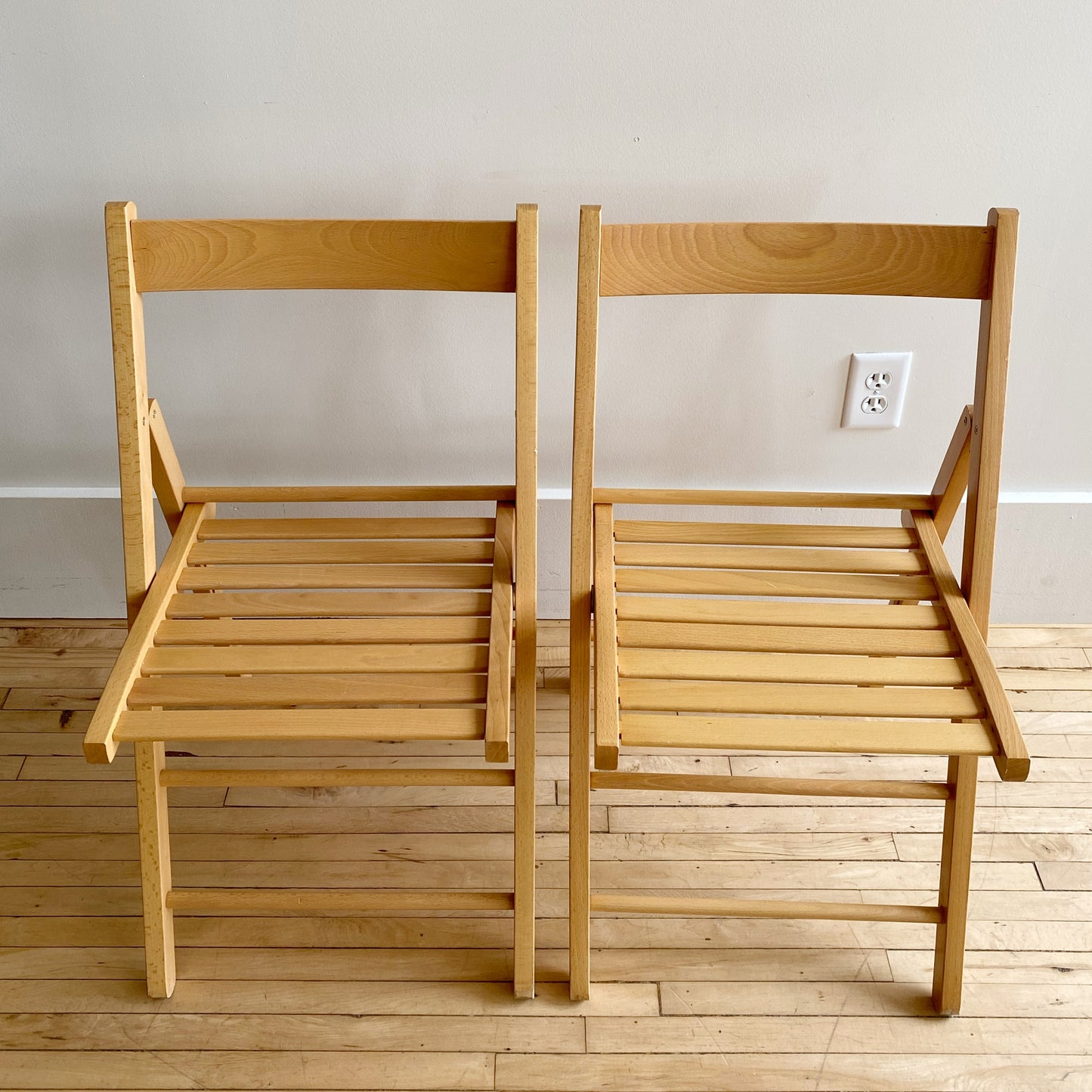 Pair of Vintage Folding Chairs, Italy