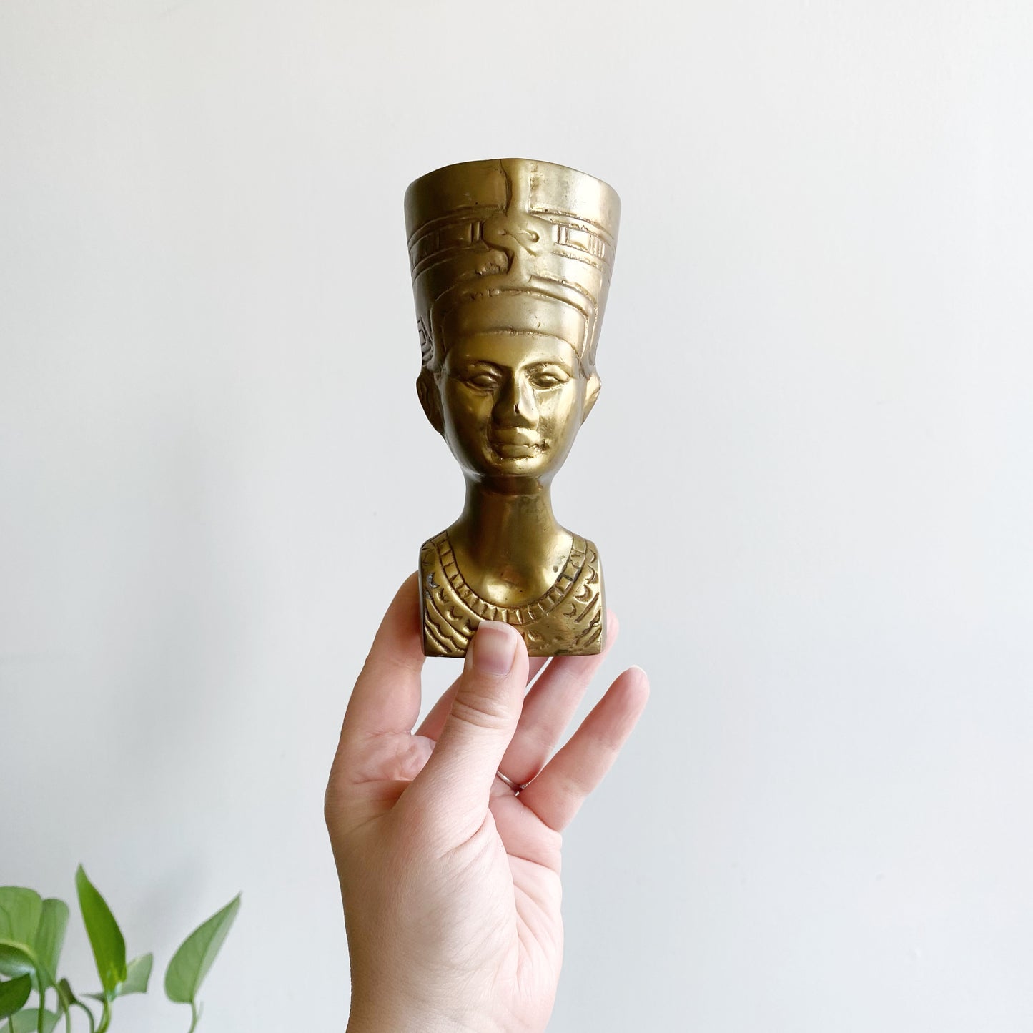 Vintage Brass Egyptian Bust