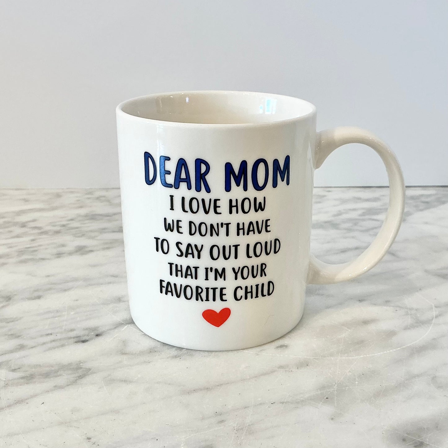 Vintage “Dear Mom” Mug