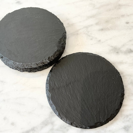S/4 Found Slate Coasters