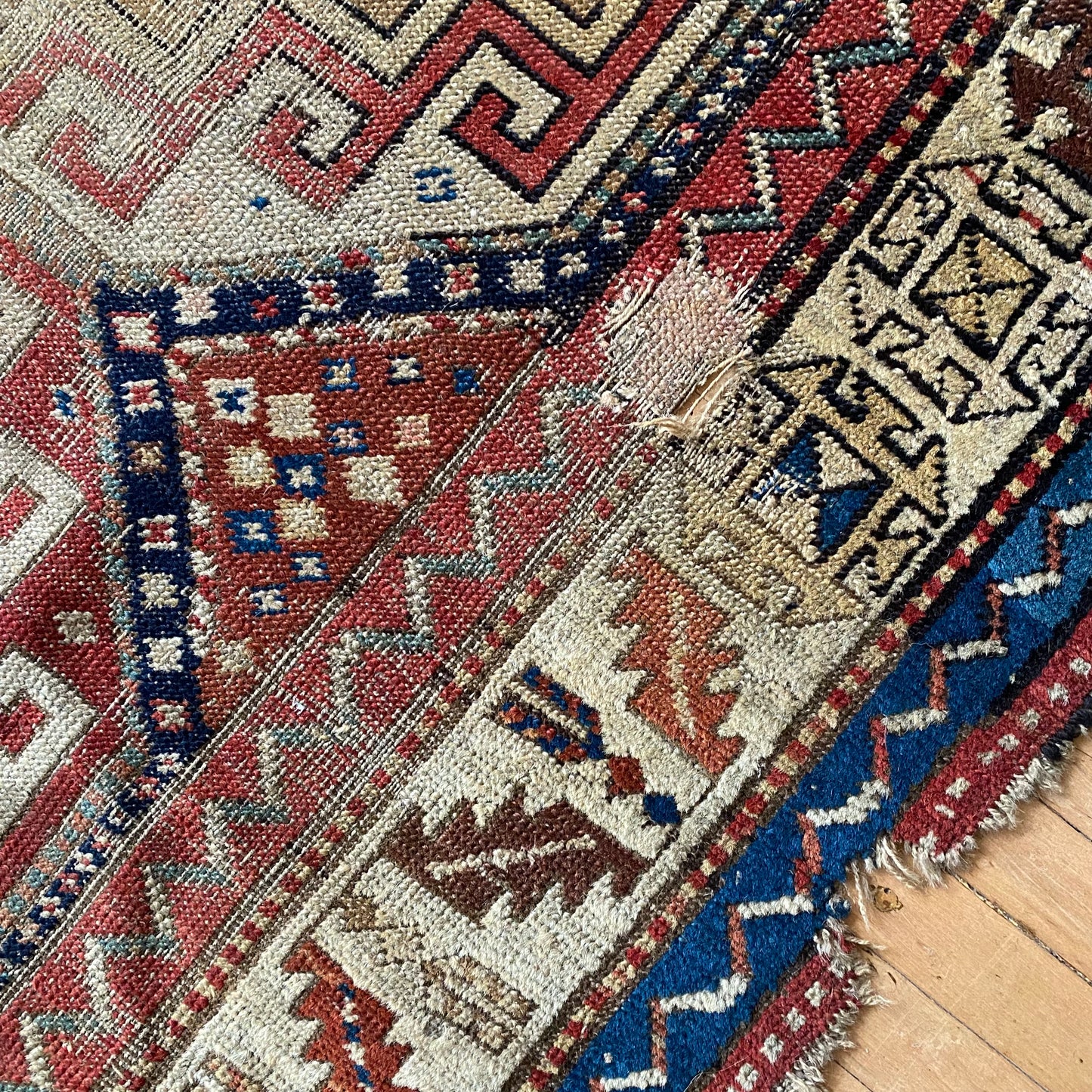 Antique Hand-knotted Rug (3’3” x 6’11”)