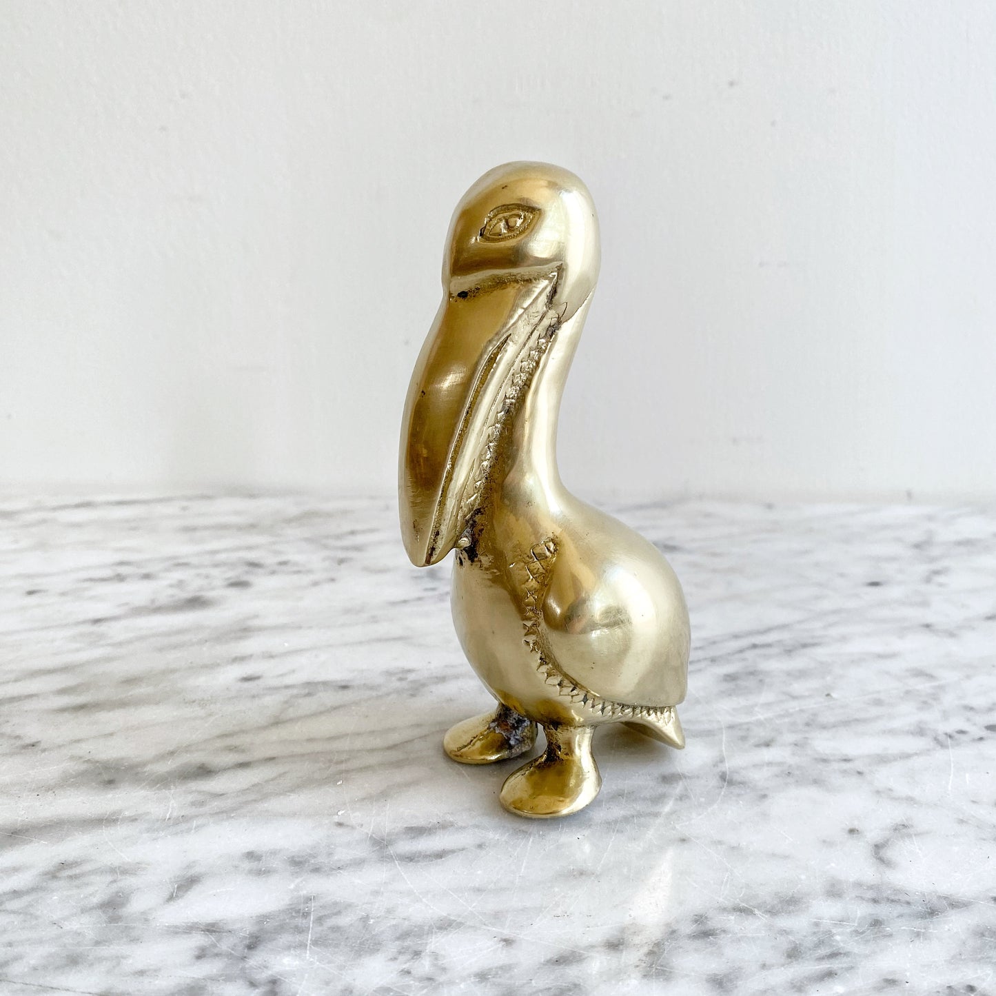 Vintage Brass Pelican, 5.5" (NAUTICAL COLLECTION)