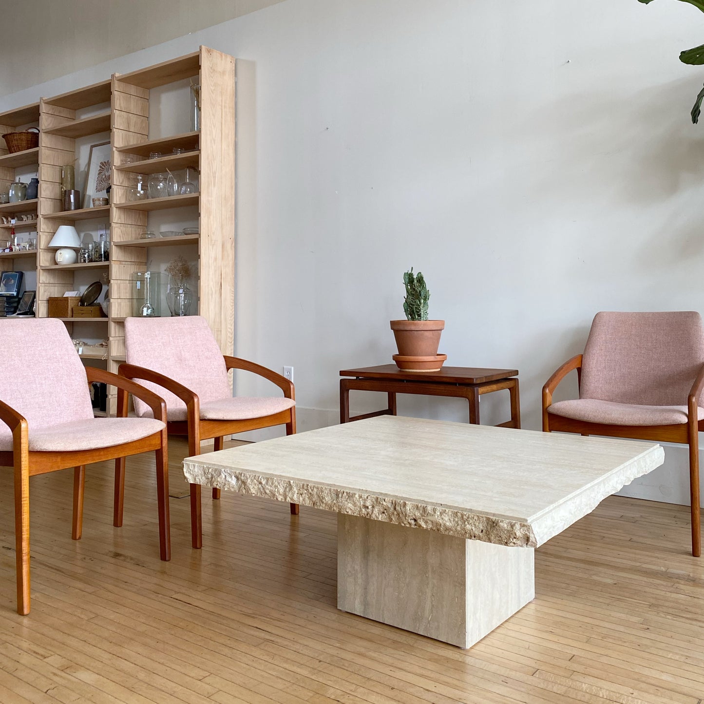 Vintage Travertine Coffee Table