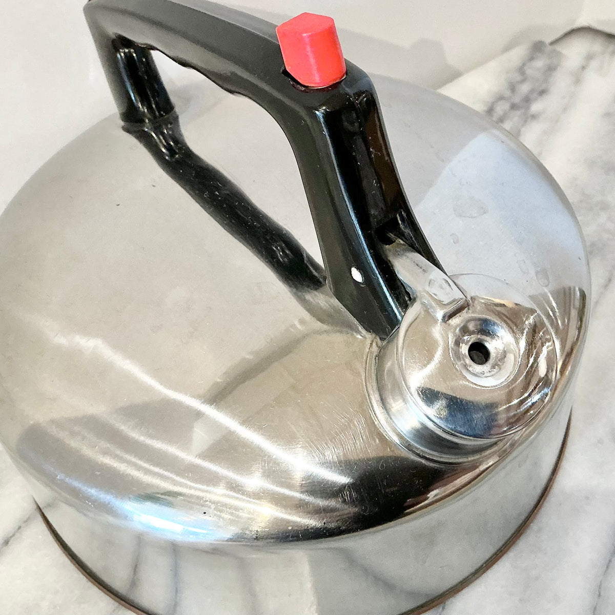 Vintage Stainless Steel Whistling Kettle
