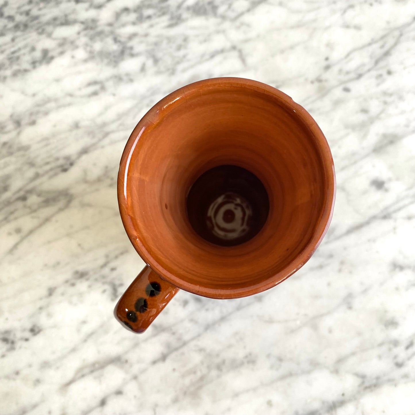 Vintage Hungarian Folk Art Pitcher, 8"