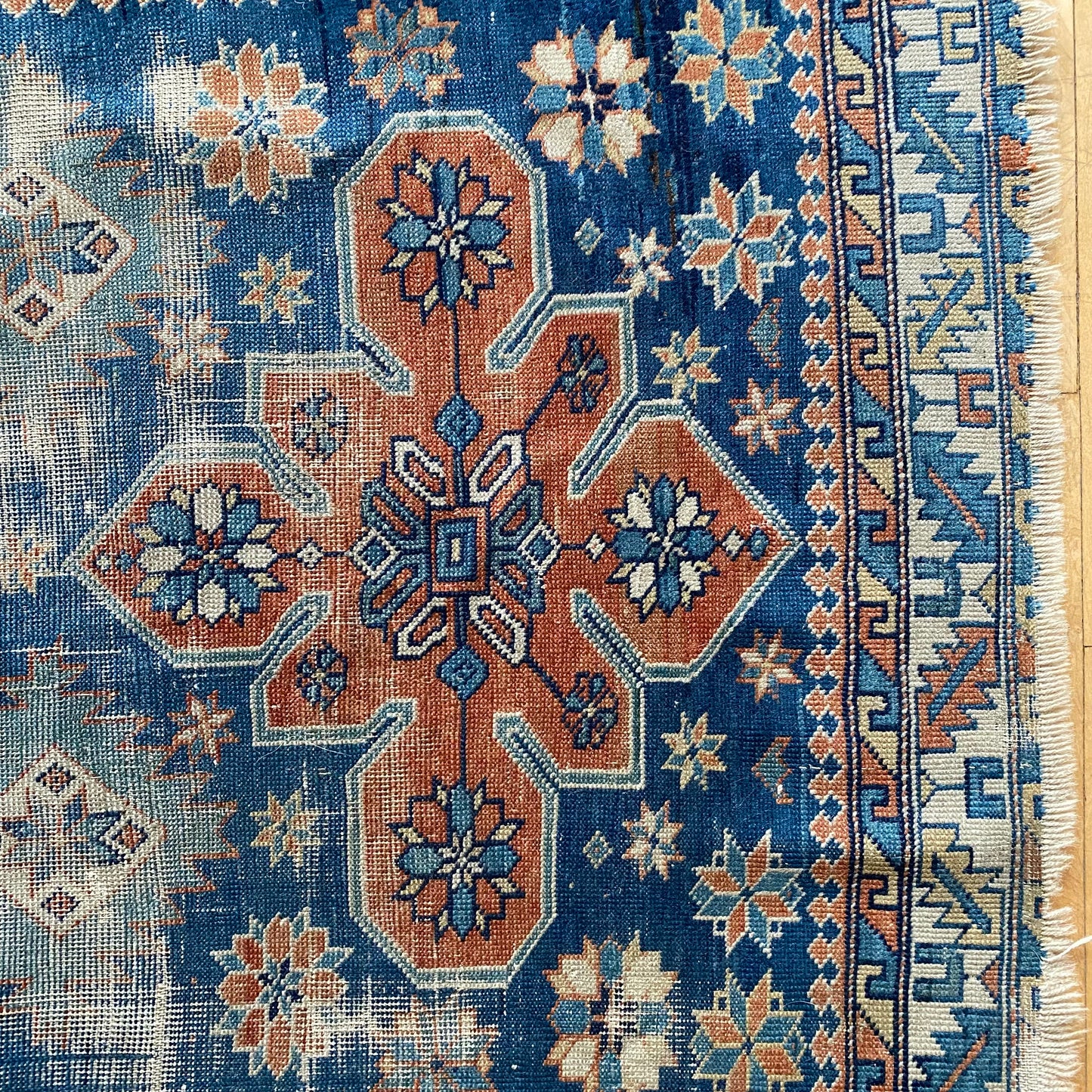 Antique Hand-knotted Rug (3’3” x 4’2”)