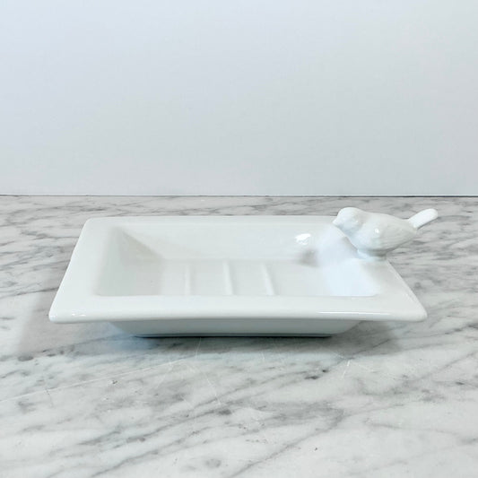 Vintage Porcelain Bird Soap Dish