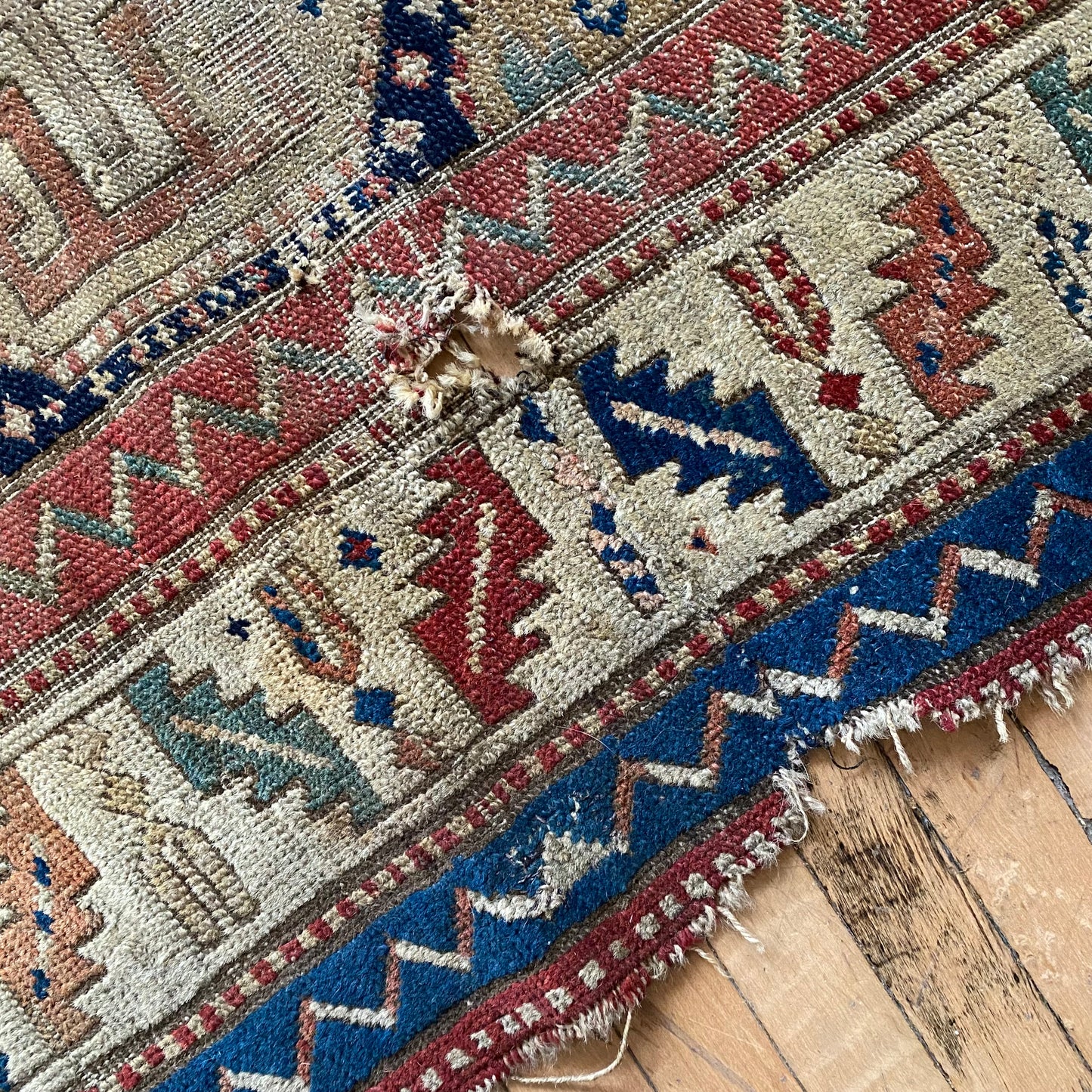 Antique Hand-knotted Rug (3’3” x 6’11”)