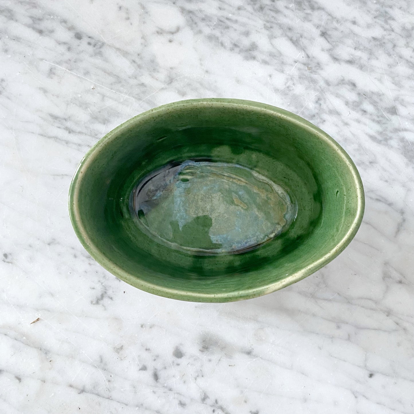 Vintage Ceramic Green Planter
