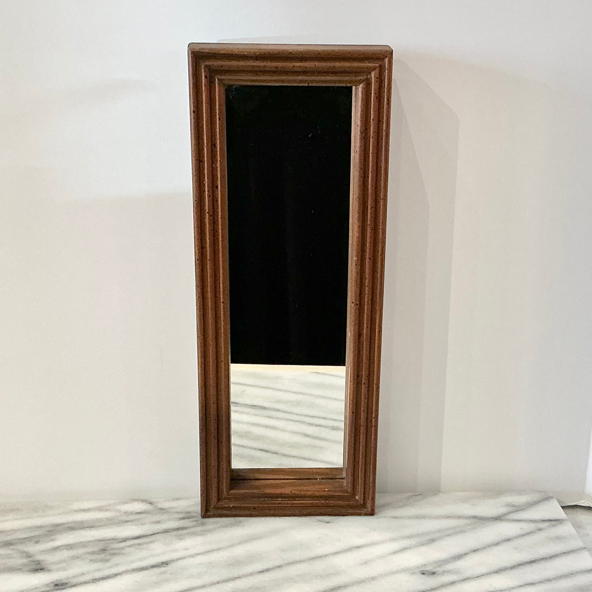 Small Vintage Wood Framed Mirror