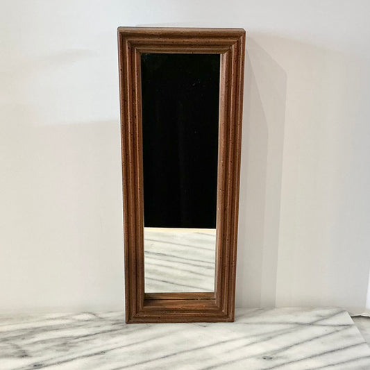 Small Vintage Wood Framed Mirror