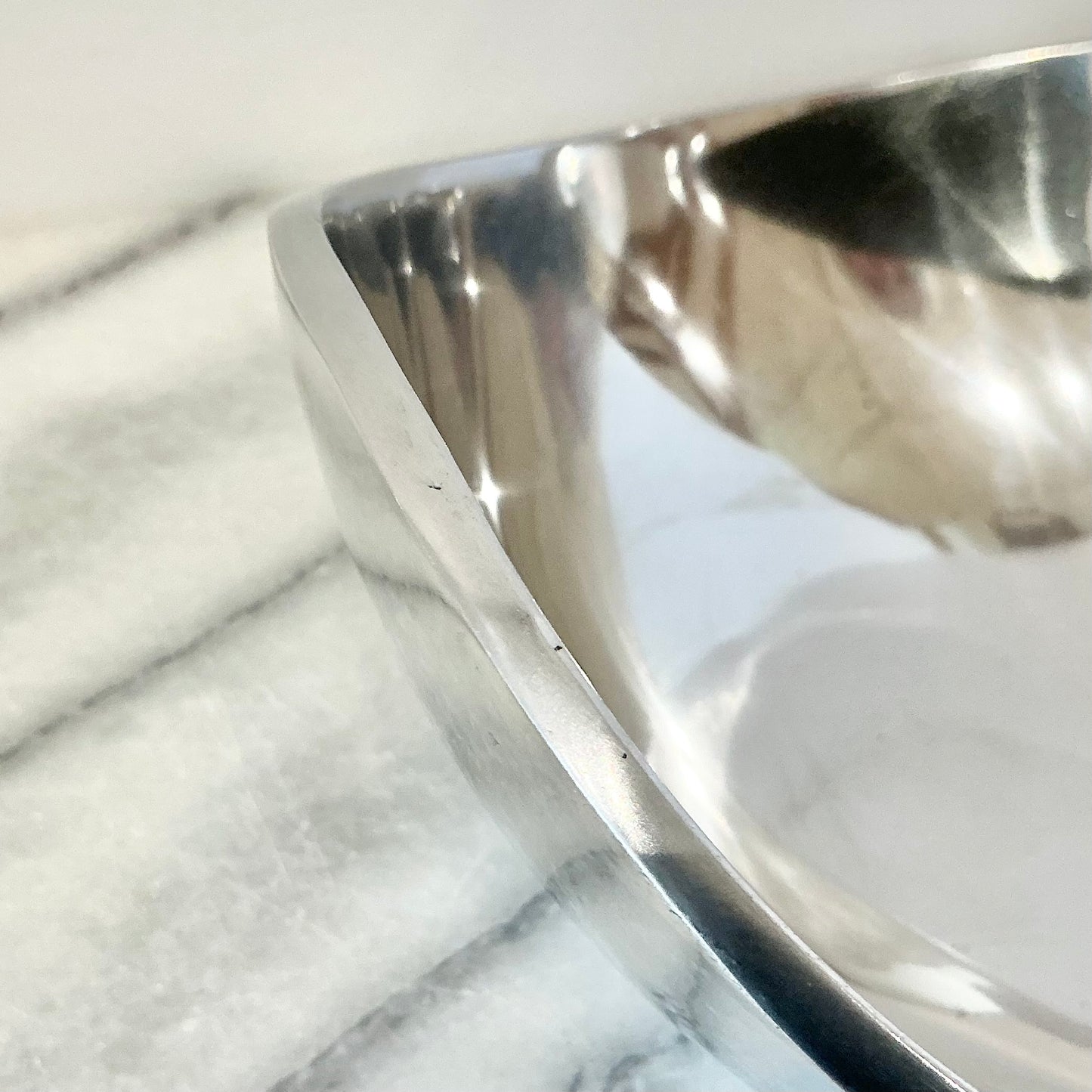 Vintage Polished Silver Bowl, India