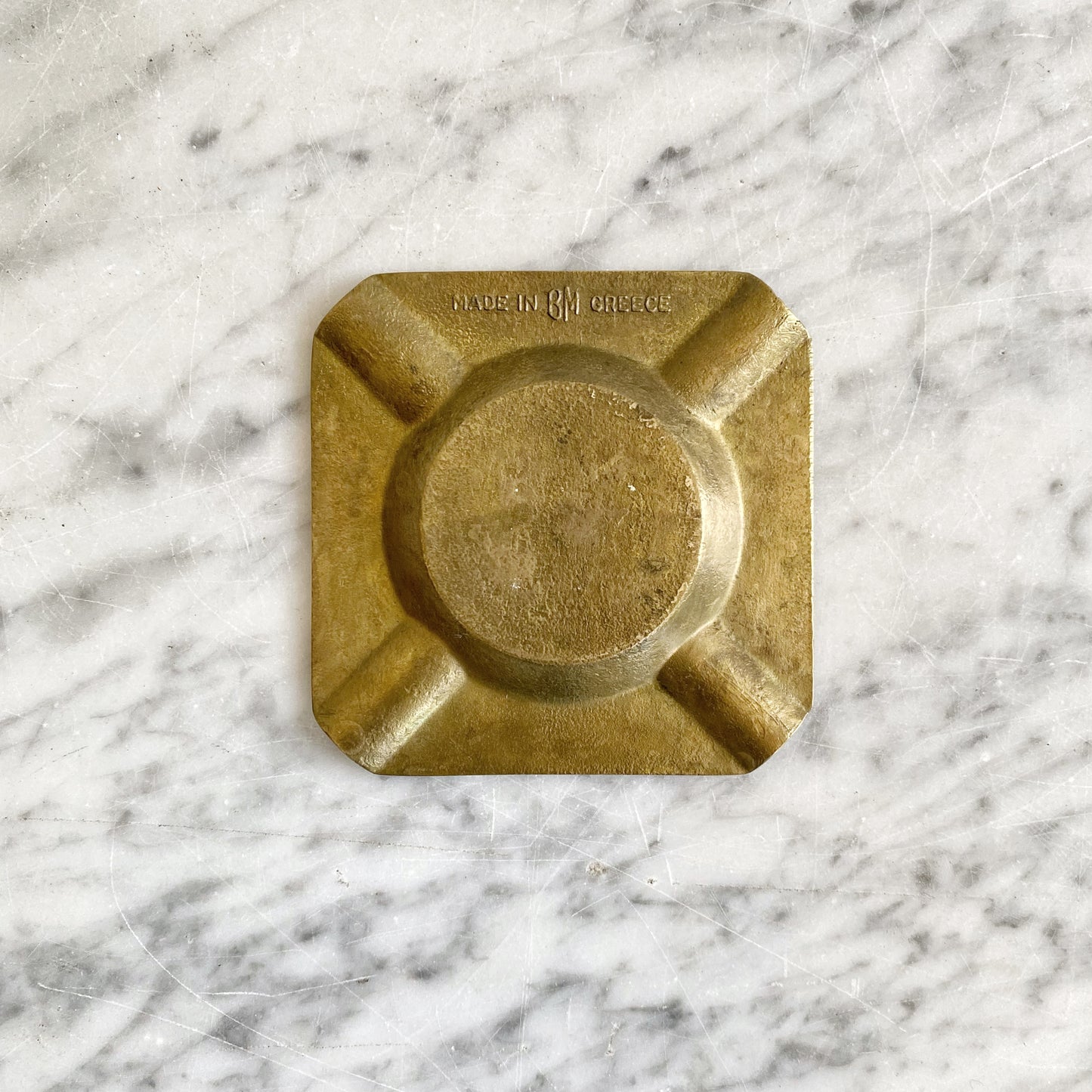 Vintage Brass Ashtray, Corfu Greece (NAUTICAL COLLECTION)