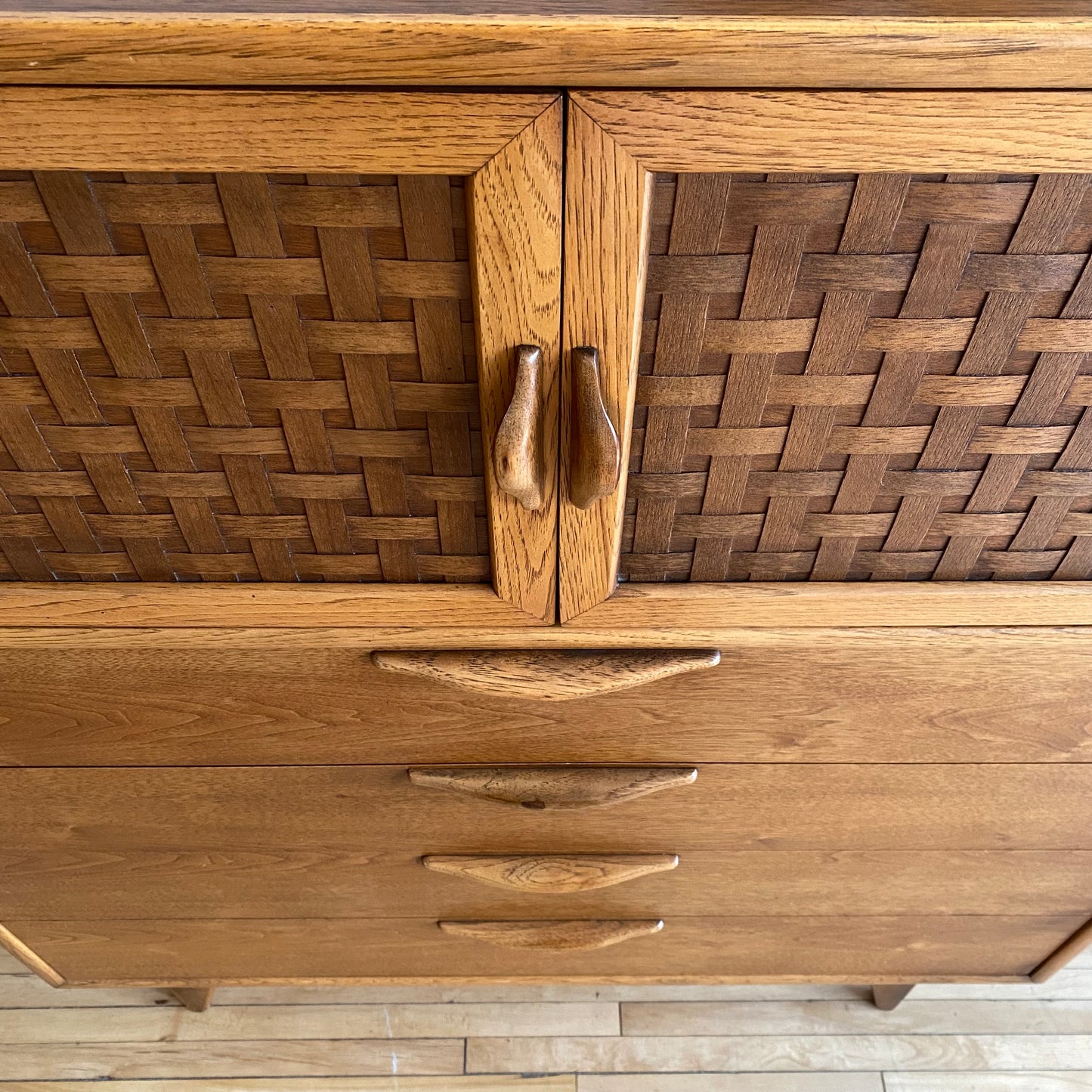 Vintage MCM Highboy Dresser by Lane, Circa 1960's