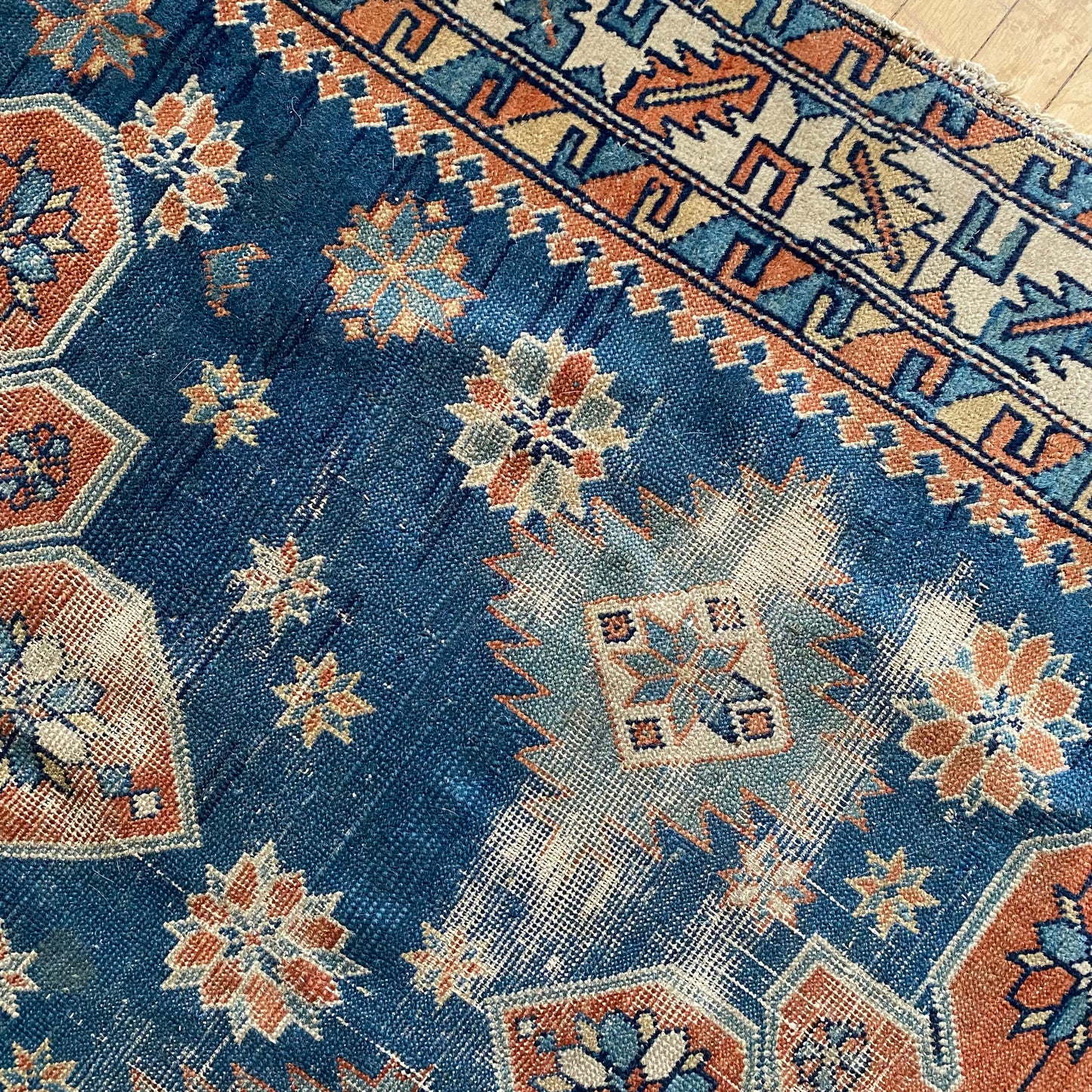 Antique Hand-knotted Rug (3’3” x 4’2”)