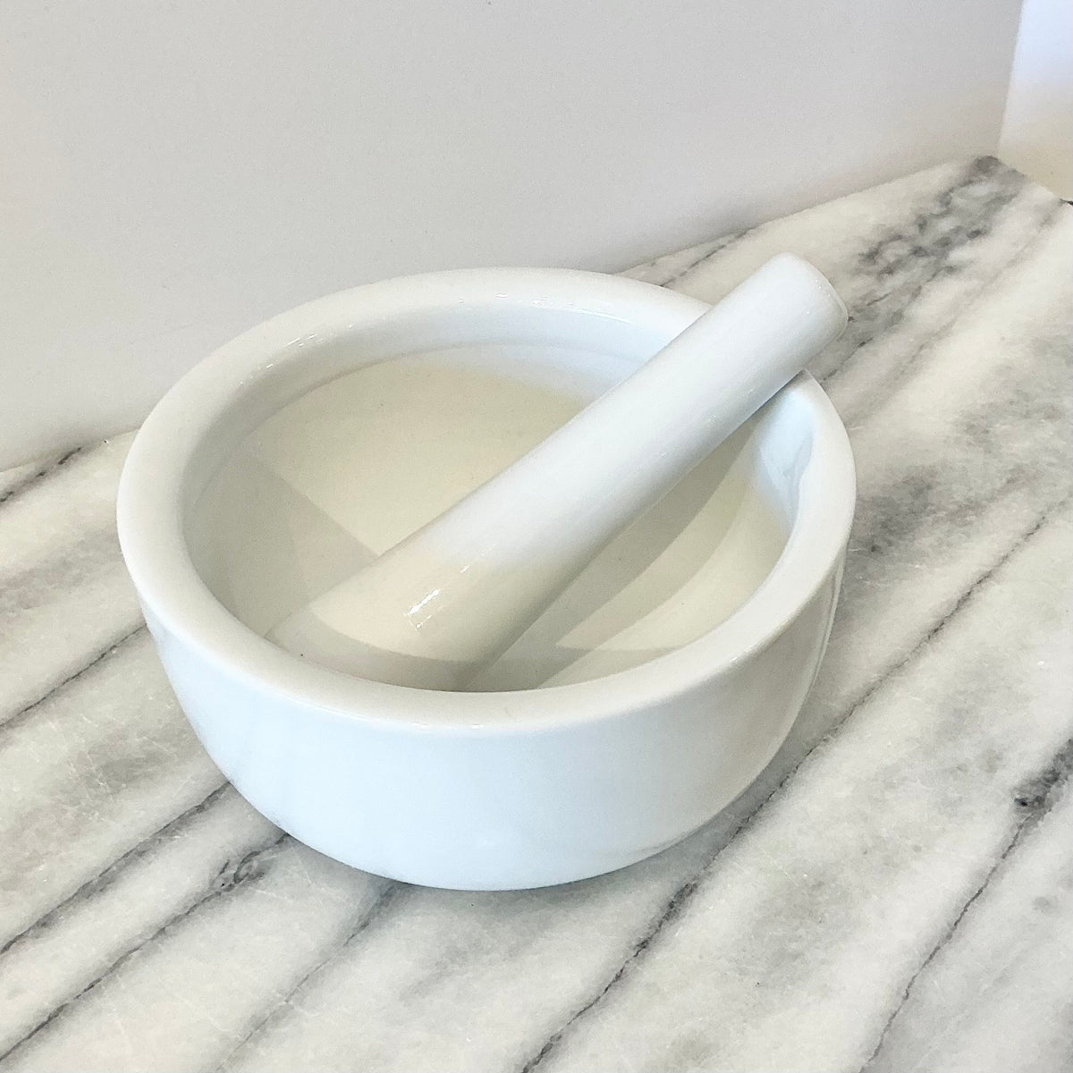 Vintage Ceramic Pestle + Mortar