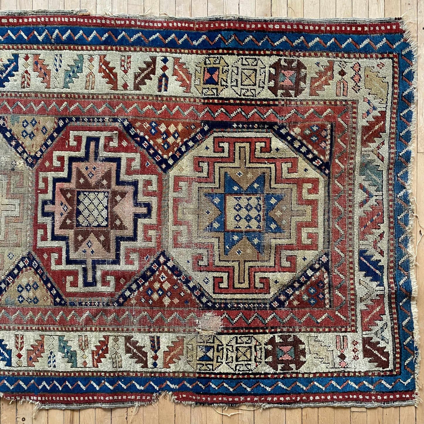 Antique Hand-knotted Rug (3’3” x 6’11”)