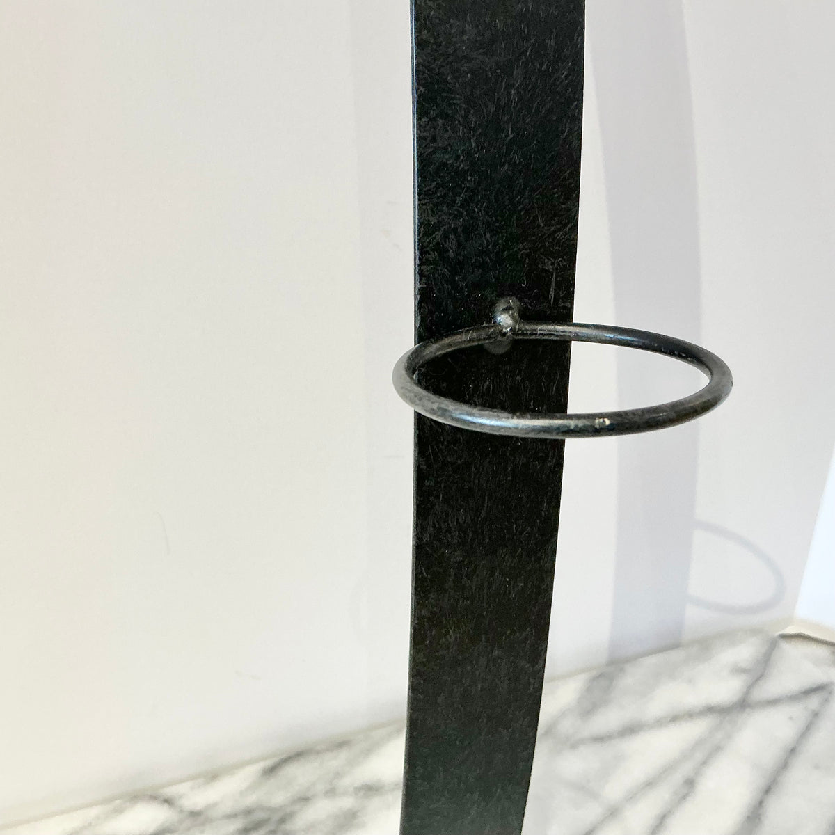 Found Black Metal Candle Sconce