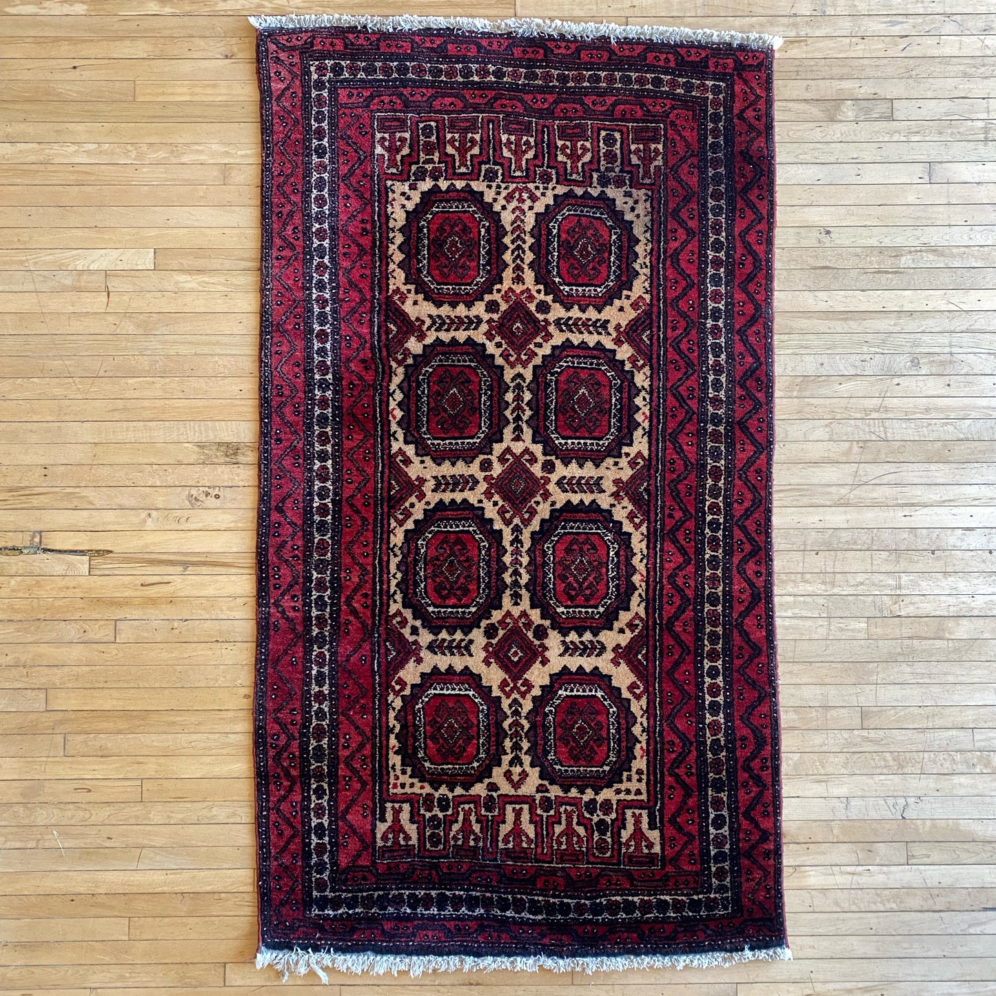 Vintage Hand-knotted Wool Rug (3 x 5.4)