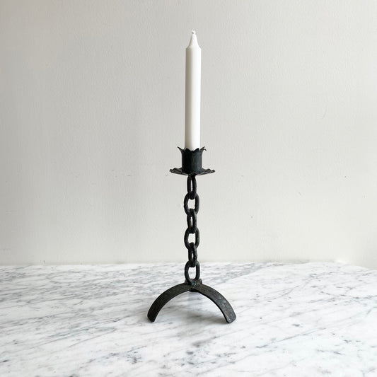 Vintage Iron “Chain” Candle Holder