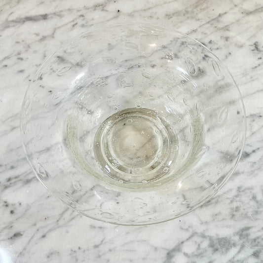Vintage Glass Bubble Bowl