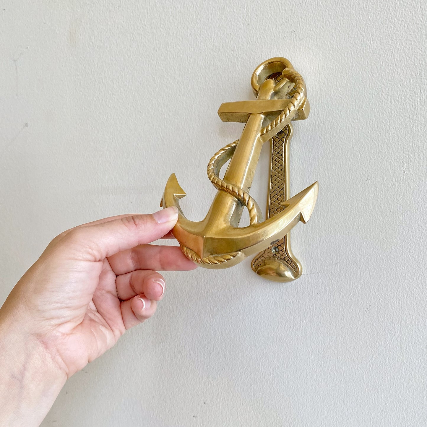 Vintage Brass Anchor Door Knocker (NAUTICAL COLLECTION)