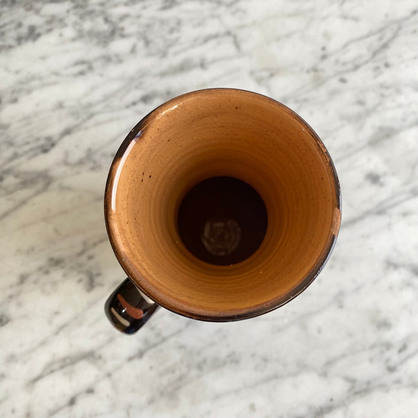 Vintage Hungarian Folk Art Pitcher, 8"