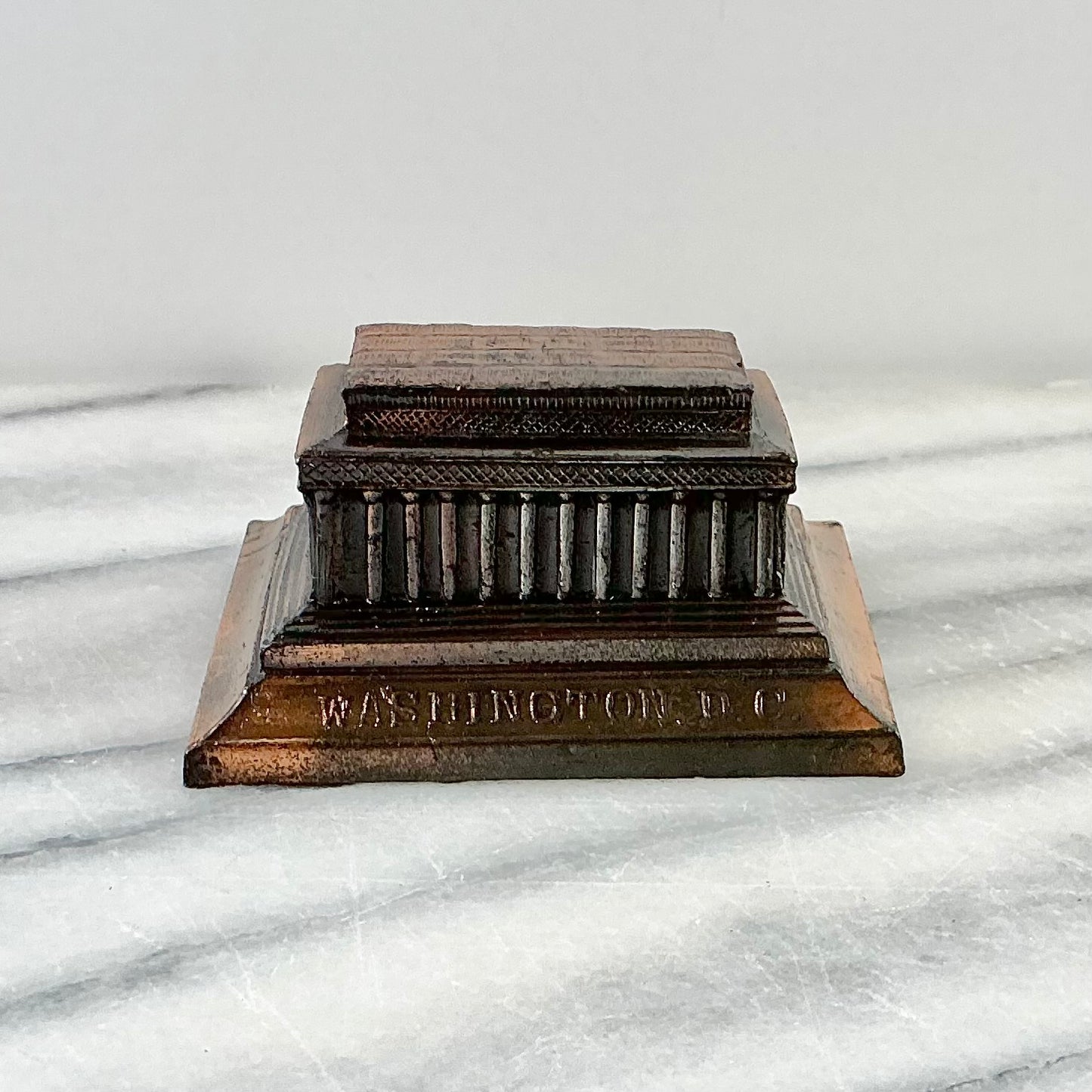 Vintage Copper Lincoln Memorial Souvenir