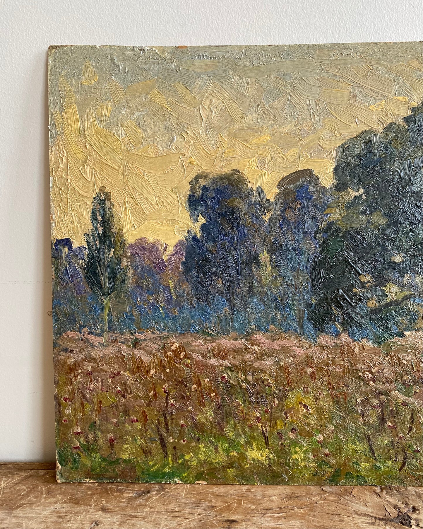 Vintage Original Landscape Painting (13.25 x 19.25)