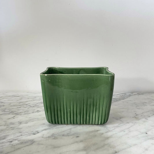 Vintage Green Rectangular Planter