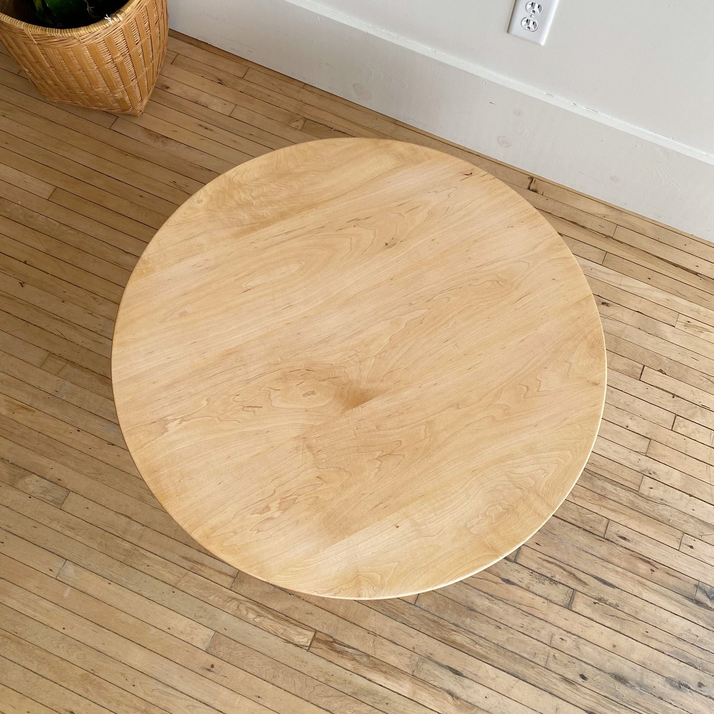 Contemporary Solid Maple Coffee Table, 30”