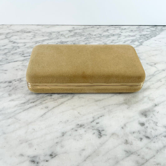 Vintage Yellow Travel Jewelry Box