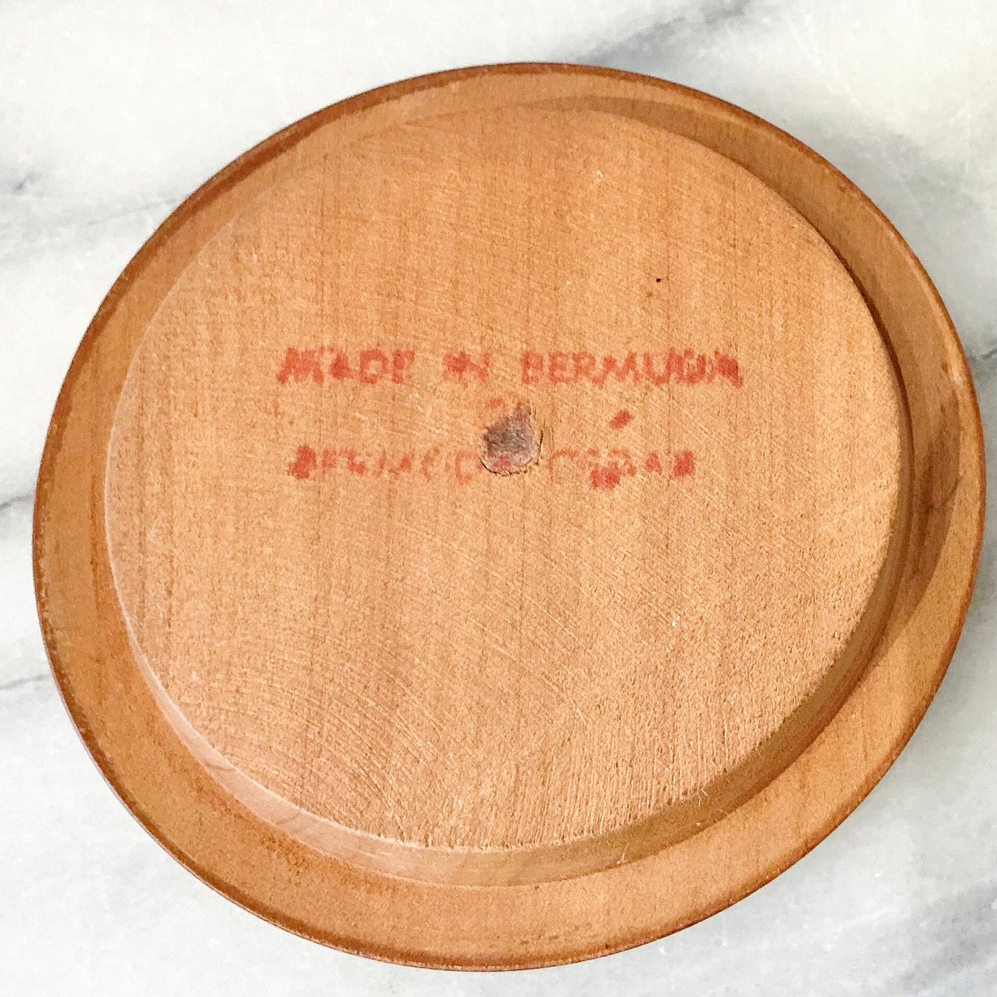 Small Vintage Turned Wood Container