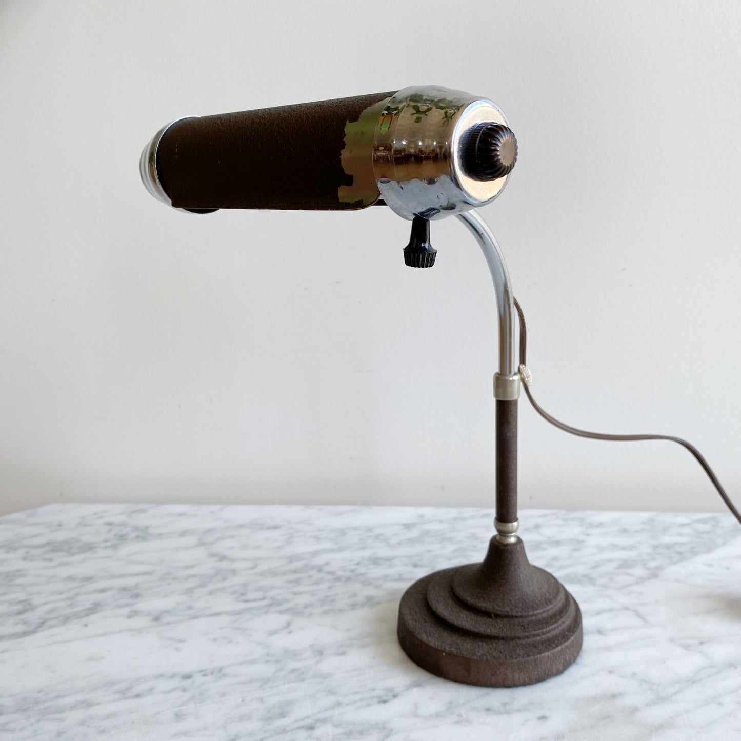 Antique 40's Desk Lamp (new cord + bulb)