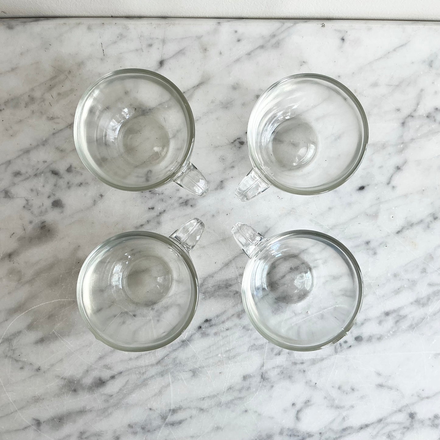 S/4 Small Vintage Glass Coffee/Tea Glasses