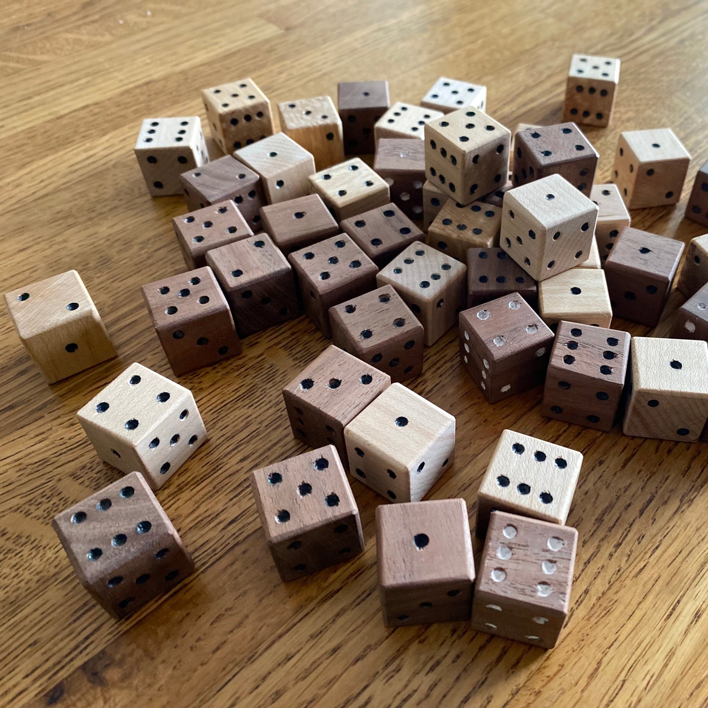 Handcrafted Wooden Dice, Single