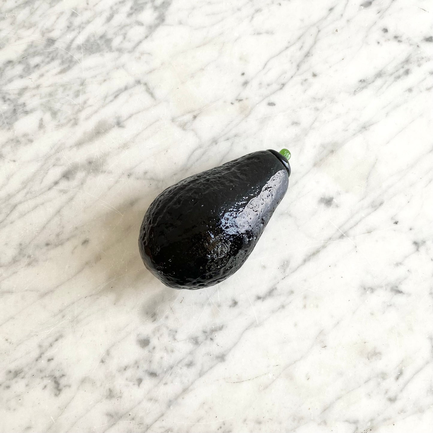 Vintage Glass Avocado