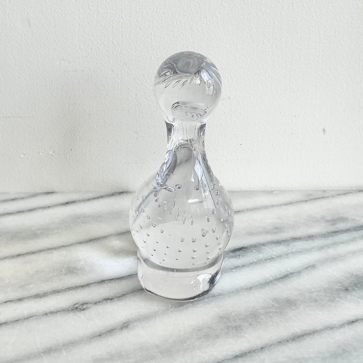 Vintage Bubble Glass Duck, 6"