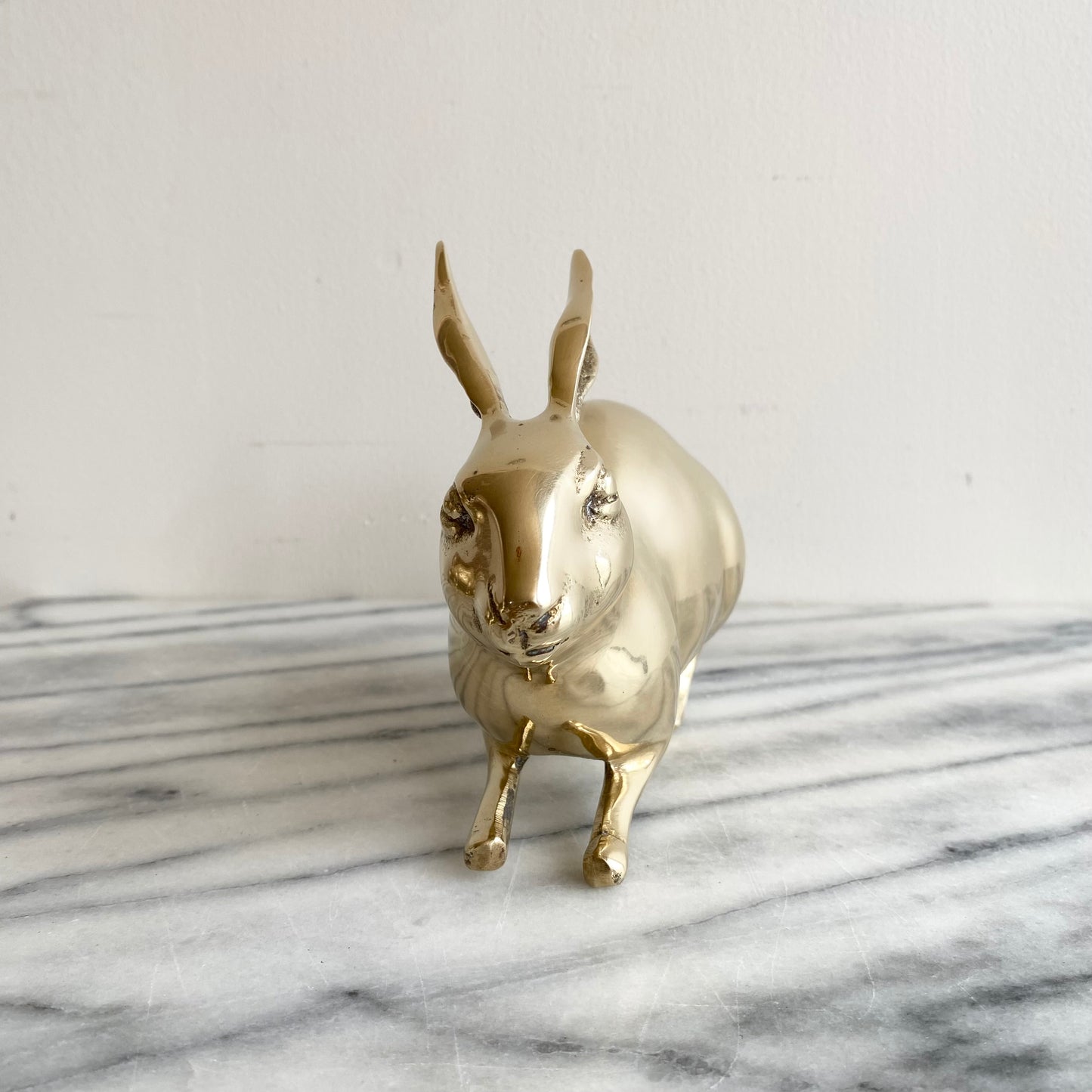 Large Vintage Brass Rabbit