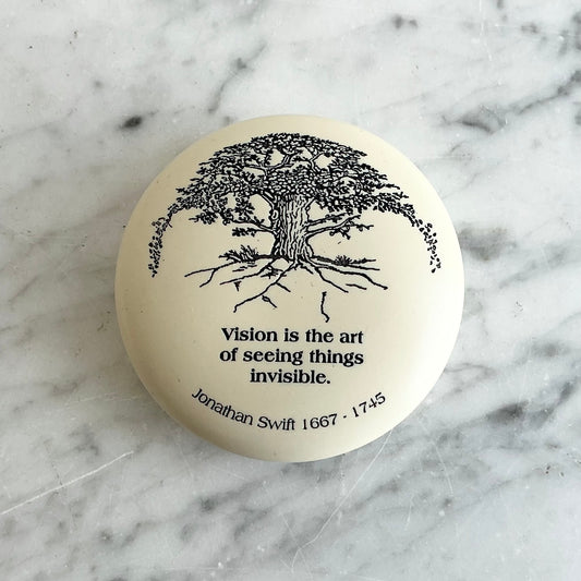 Found Inspirational Paper Weight