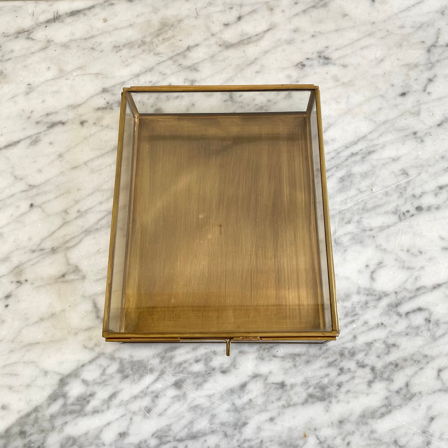 Antiqued Brass Keepsake Box
