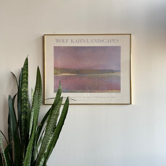 Vintage Framed Wolf Kahn Exhibition Poster (1983)