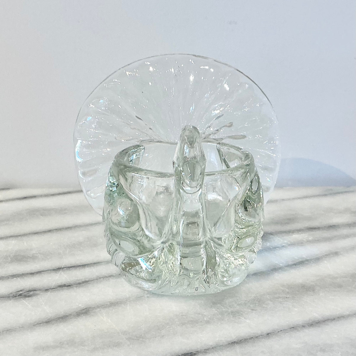 Vintage Glass Turkey Votive Holder