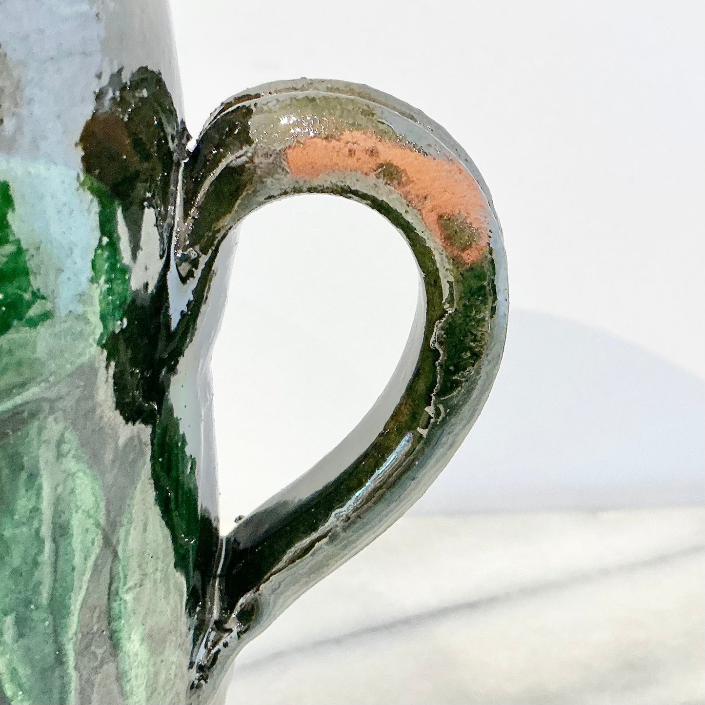 Vintage Mexican Pottery Swan Mug