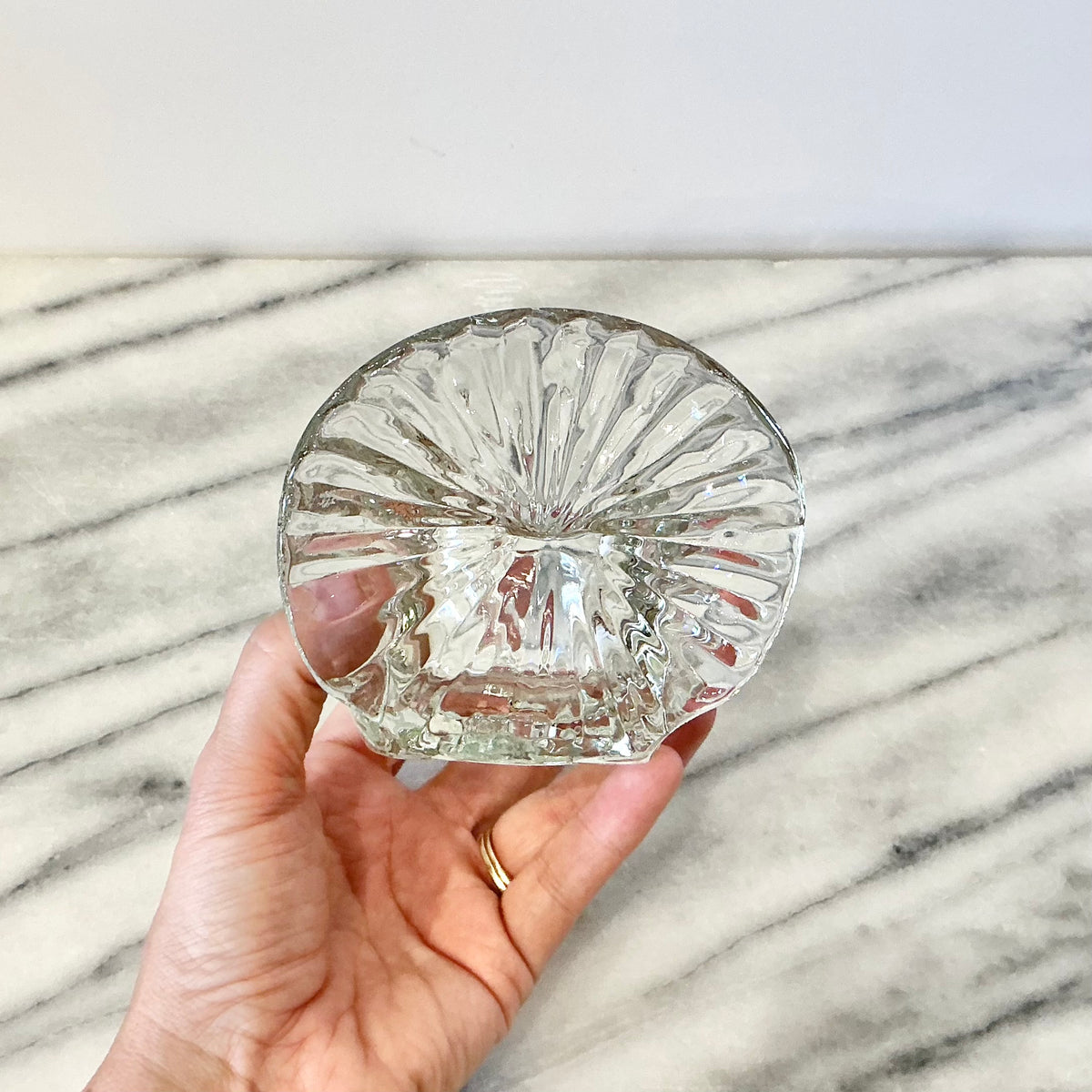 Vintage Glass Turkey Votive Holder