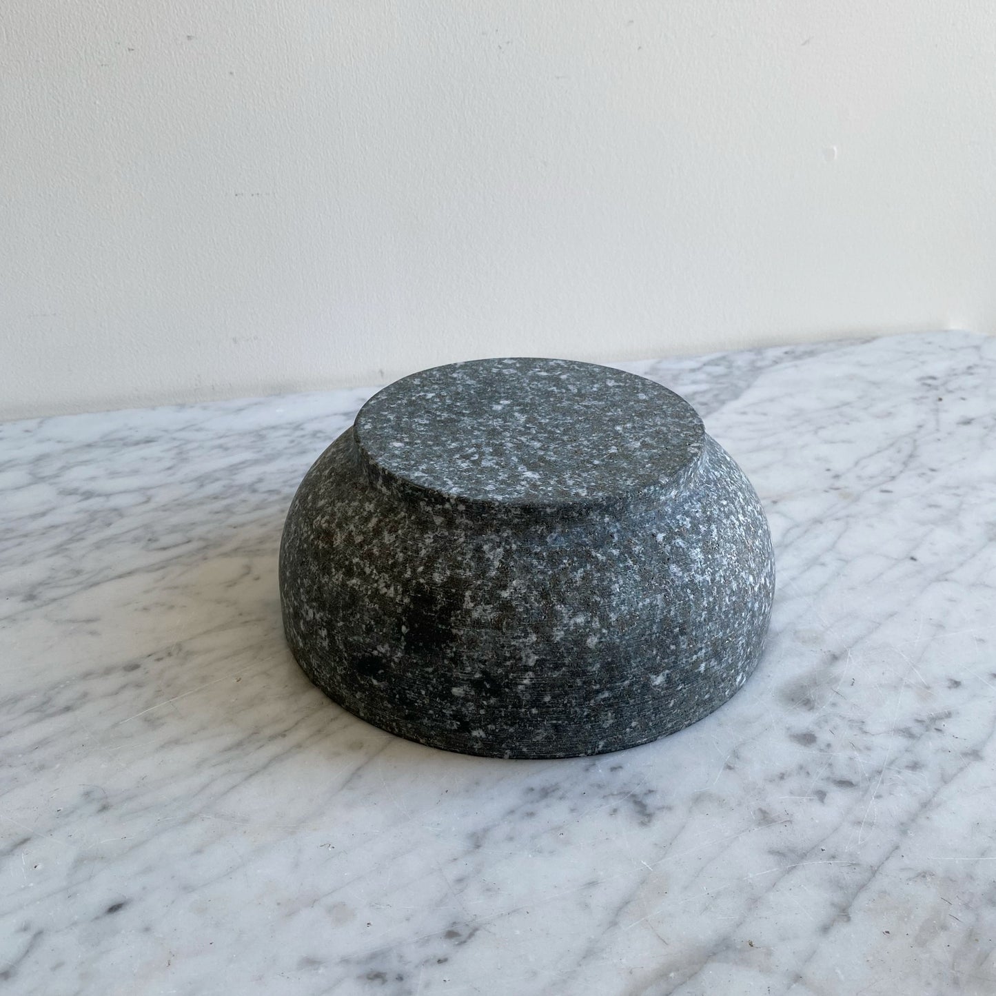 Large Turned Stone Bowl, 8”