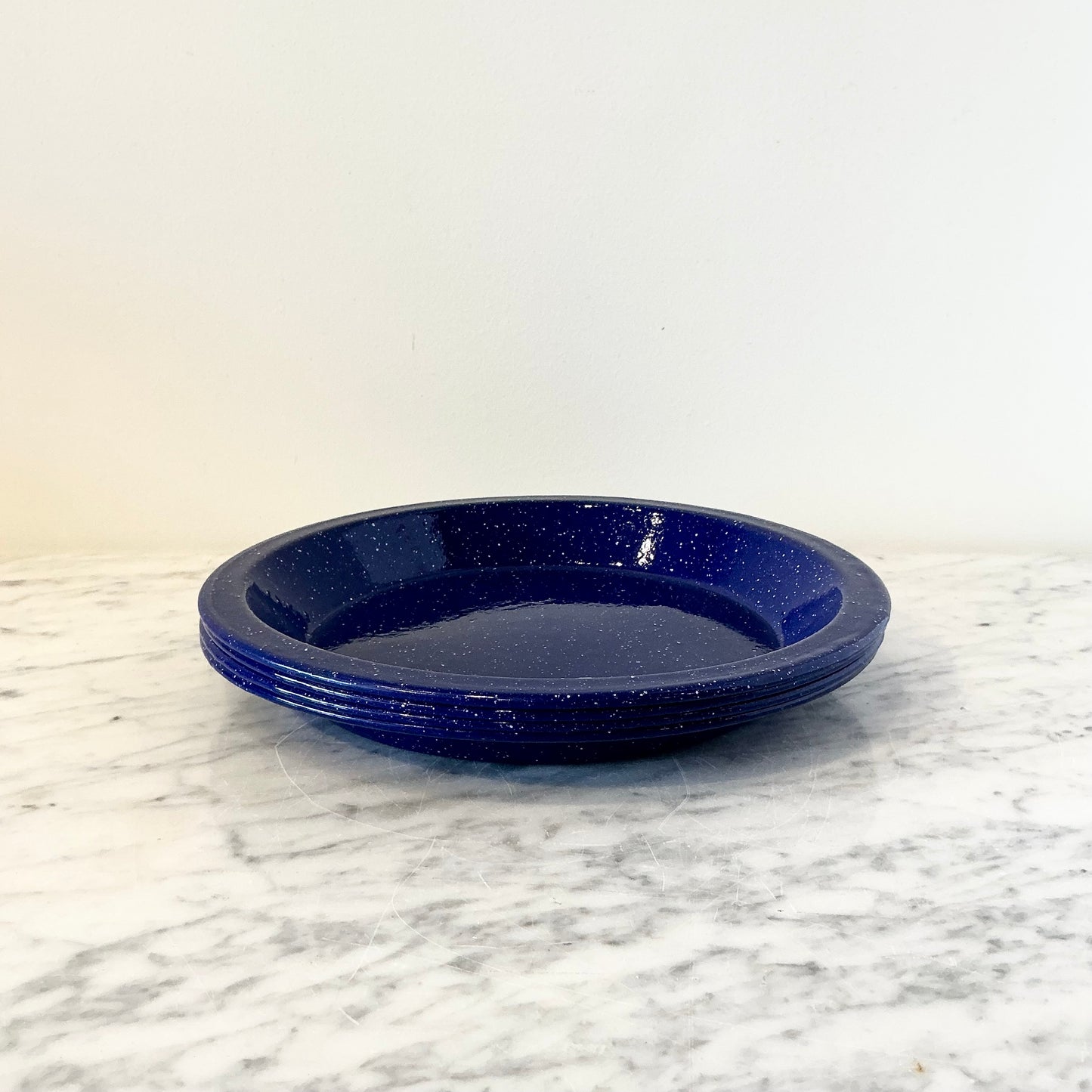 S/4 Blue Deep Enamel Plates