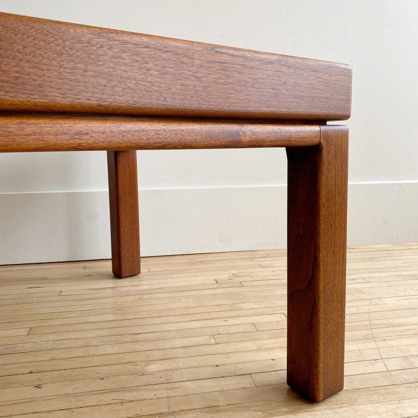 Vintage Chunky Walnut Coffee Table