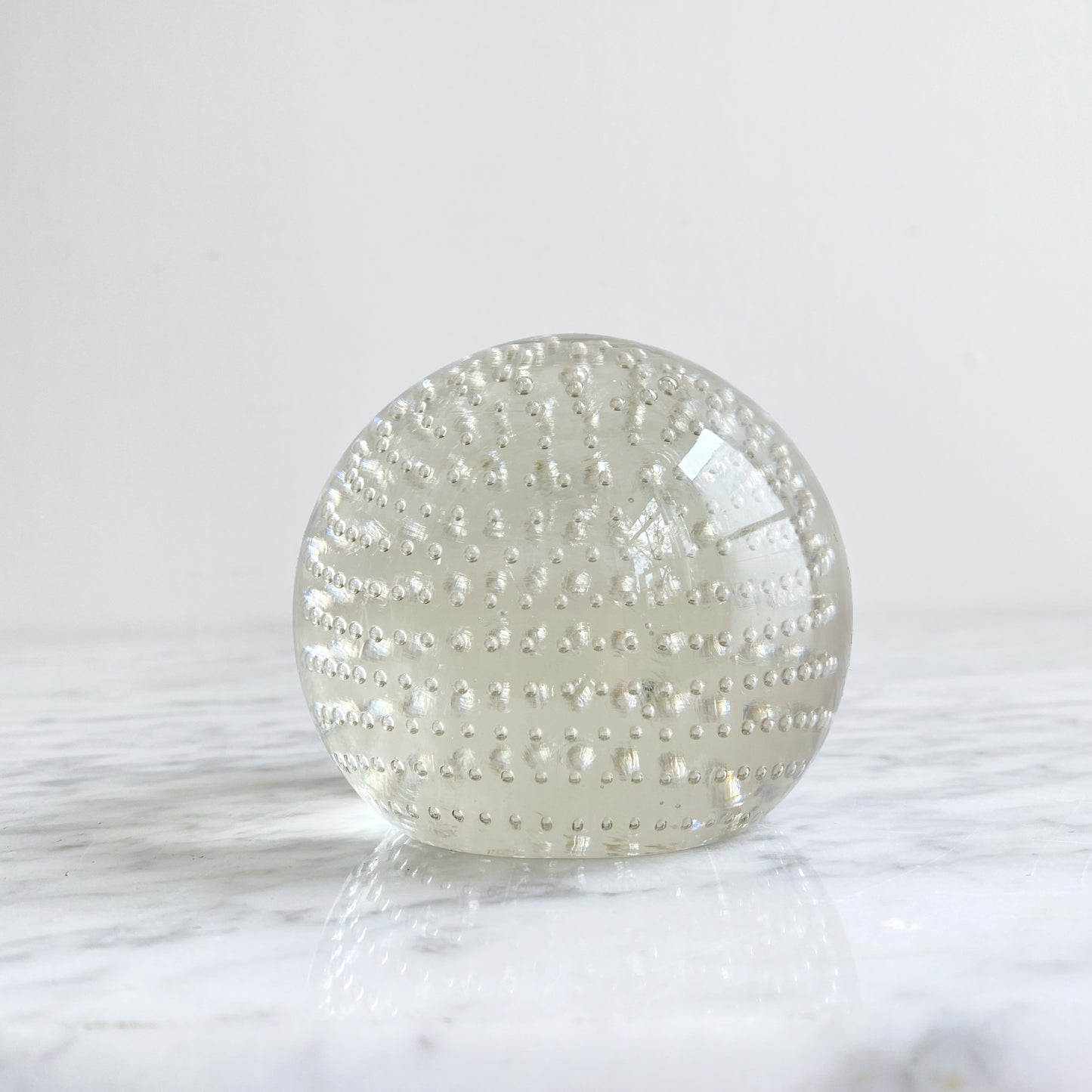 Vintage Round Bubble Paperweight