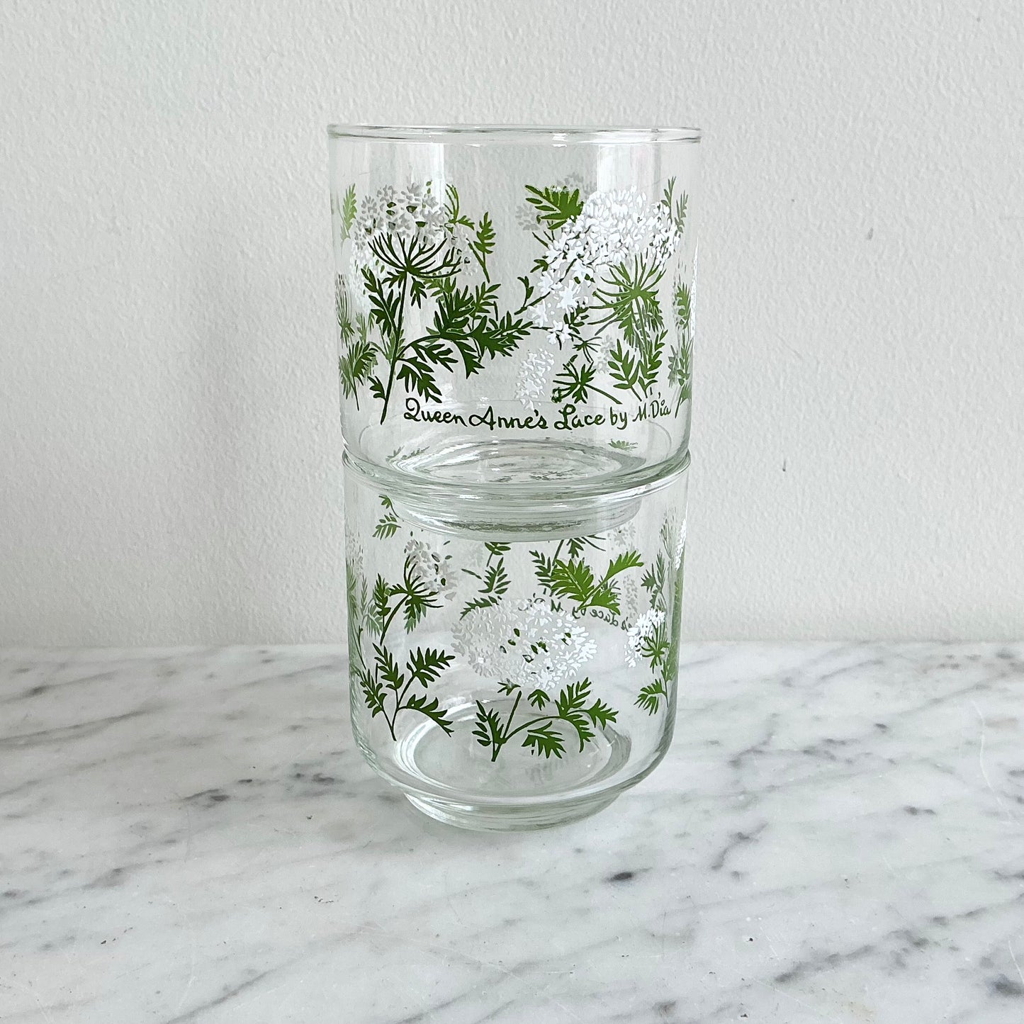 Pair of Vintage Queen Anne’s Lace Cups
